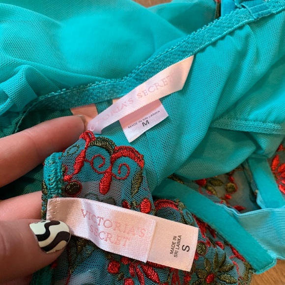 VS Vintage Y2K Pink Label Moroccan Embroidered Bohemian Crystal Babydoll & Panty - Picture 14 of 15